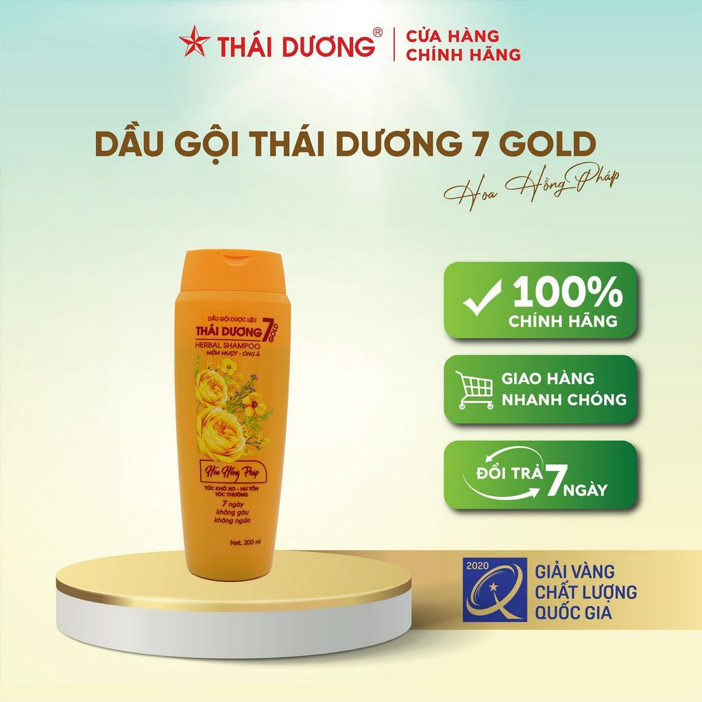 Dầu gội dược liệu Thái Dương 7 Gold 200ml - Sao Thái Dương