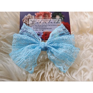 Cặp nơ ren handmade