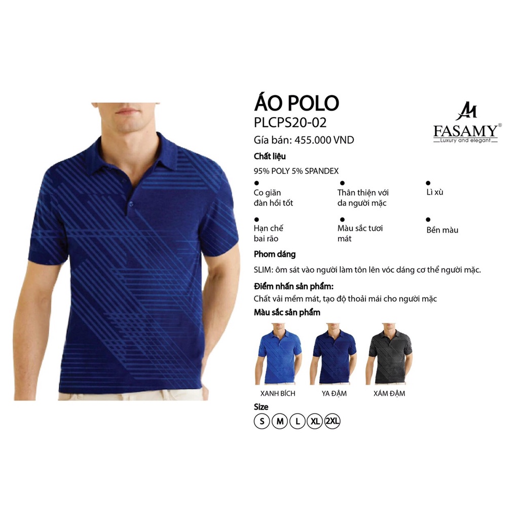 Áo Polo  nam Fasamy 20-02