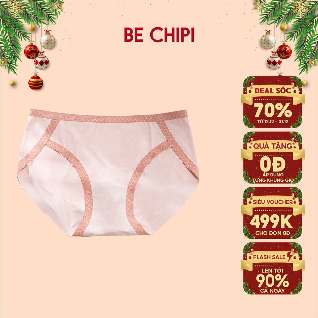 Quần Lót Nữ Thun Lạnh Cạp Vừa Không Đường May Có Chun Thoáng Mát By Bechipi - QL3038 | BigBuy360 - bigbuy360.vn