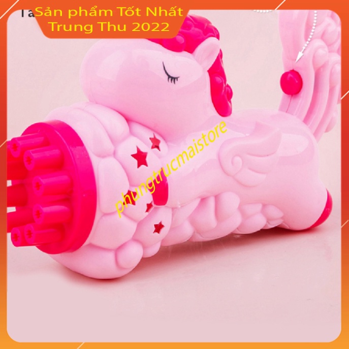 Máy bắn bong bóng xà phòng đồ chơi trẻ em tuyệt đẹp