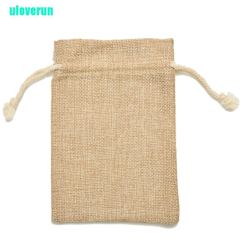 Túi Dây Rút Mini Bằng Vải Bố Mộc Mạc Dành Cho Tiệc Cưới