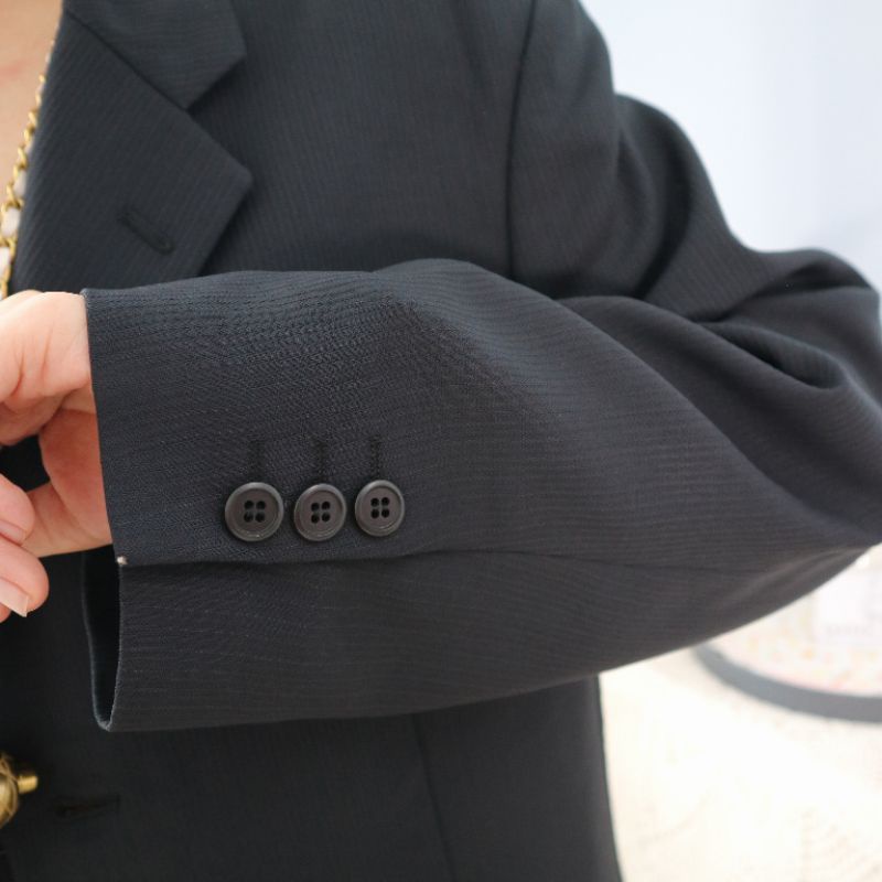 BLAZER MENSWEAR đen sọc gân