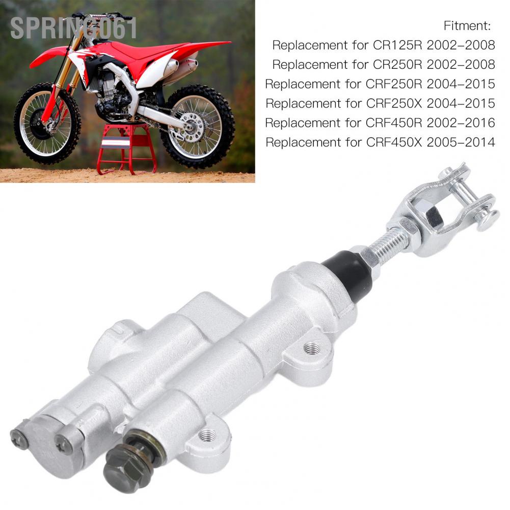 Spring061 Rear Brake Master Cylinder Pump Motorcycle Accessories Replacement for CR125R CR250R CRF250R CRF250X CRF450R CRF450X