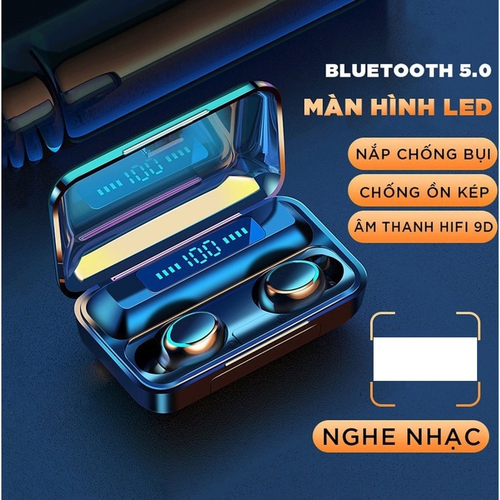 Tai Nghe Bluetooth True Wireless F9 PRO 2022 Bluetooth 5.1 | Bản Quốc Tế | Cảm Ứng | Chống Nước. Bảo Hành 12 Tháng