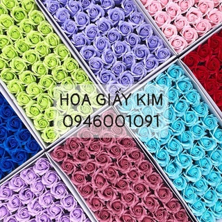 Đầu bông hoa hồng sáp 3 lớp đẹp hàng chuẩn loại 1