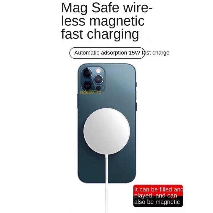 Wireless charger 15W wireless fast charging, iphone12 magnetic, suitable for Apple, Android, Samsung, wireless charging pad