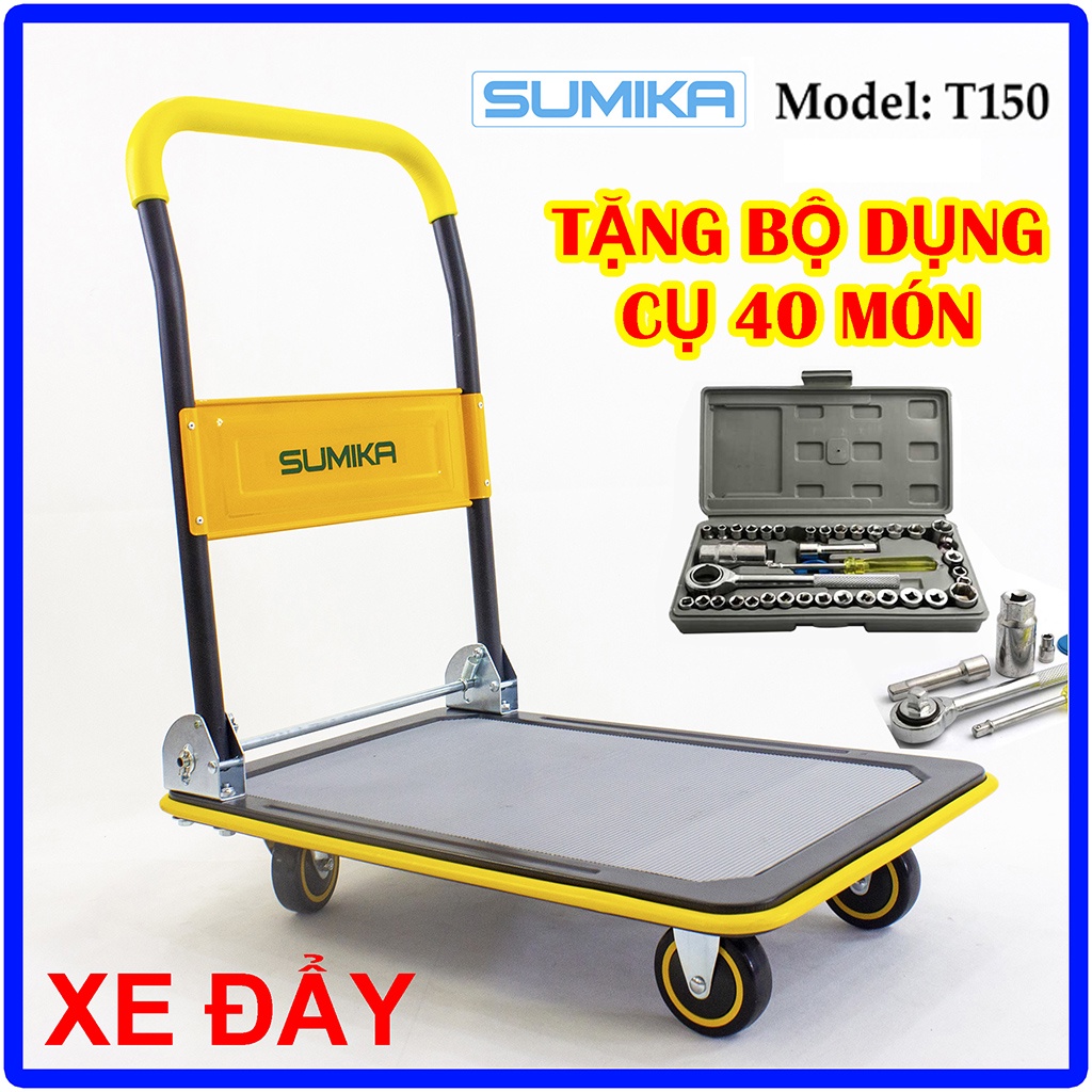 Xe đẩy hàng 4 bánh SUMIKA T150 (tải trọng 150kg)