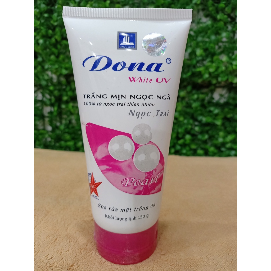 Sữa rửa mặt dona ngọc trai trắng da 150g