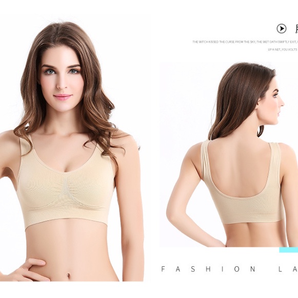 Áo Ngực Thể Thao Không Đường May Cho Nữ 40kg - 100kg