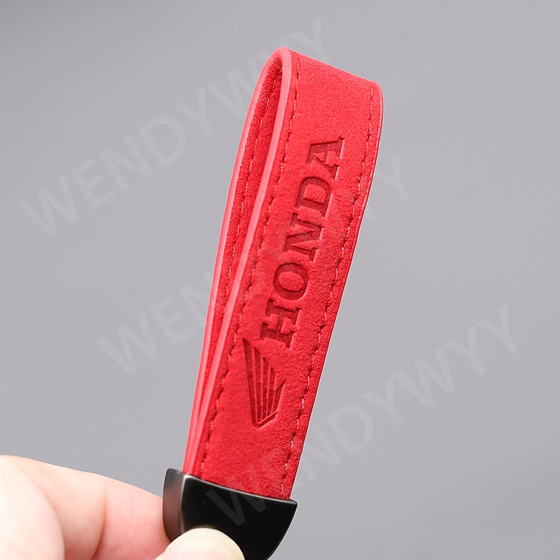 Móc Chìa Khóa Bằng Da Màu Trơn Dành Cho Xe Mô Tô HONDA