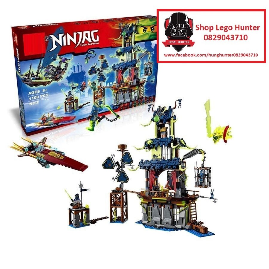 LeLe 70732 Ninjago City of Stiix Bộ lắp ráp thành phố ninja ma 1069 chi tiết