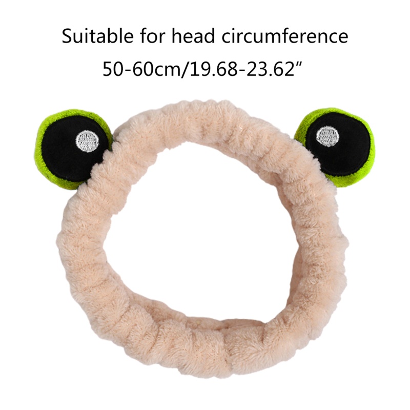 Băng Đô Vải Lông Co Giãn Kiểu Tai Thú Hoạt Hình / Trái Cây Dễ Thương Dùng Khi Rửa Mặt / Trang Điểm