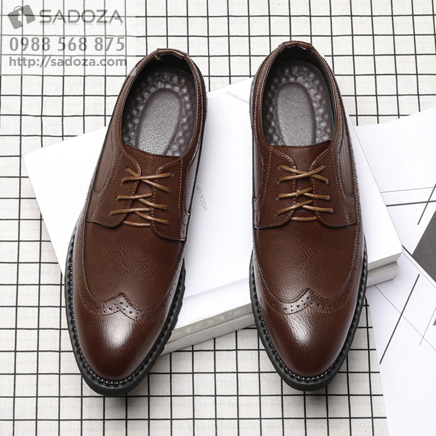 Giày Tây Nam Đẹp - FREESHIP - Giày Nam Cổ Thấp Nhập Khẩu Trang Nhã GNK16 | BigBuy360 - bigbuy360.vn