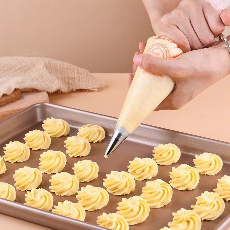 Bộ Dụng Cụ Làm Túi Đựng Kem / Bánh Quy Chất Liệu Cấp Thực Phẩm Dày Dặn Tiện Dụng Cho Bé