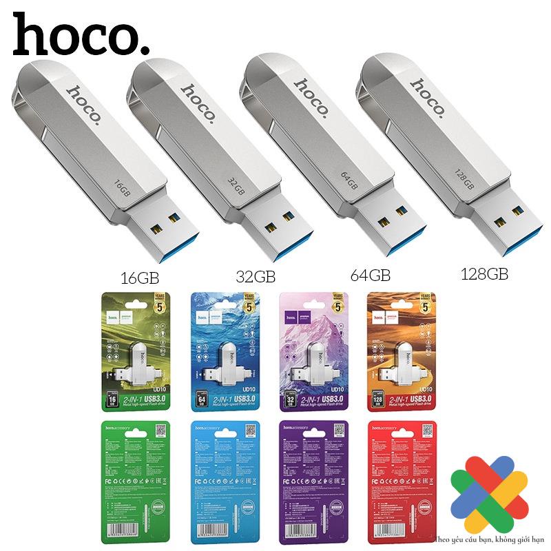 USB 2 Đầu ( USB + TYPE-C ) 3.0 Hợp Kim Kẽm 16/32/64GB Tích Hợp Hoco Hoco  UD10 - Chính Hãng | Shopee Việt Nam