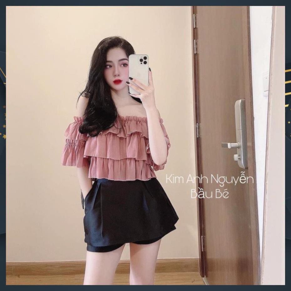 Set Bộ Nữ, Set Chân Váy Xòe Mix Áo Trễ Vai Siêu Xinh Hàng QC Cao Cấp Loại 1 | BigBuy360 - bigbuy360.vn