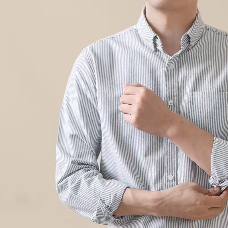 Áo Sơ Mi Dài Tay Ôm Dáng Thời Trang Công Sở Lịch Lãm Cho Nam