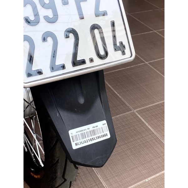 Tem mã vạch dán lốc máy, mã vạch dè sau , tem qr xe wave125i