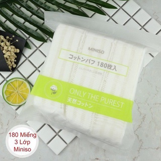 bông tẩy trang MINISO 180  miếng