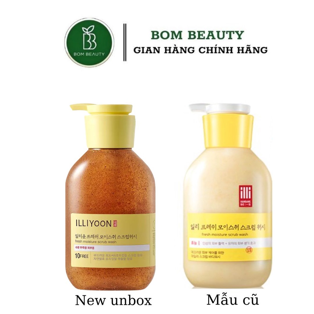 (NEW) Sữa tắm Illiyoon Fresh Moisture Scrub Body Wash 400ML