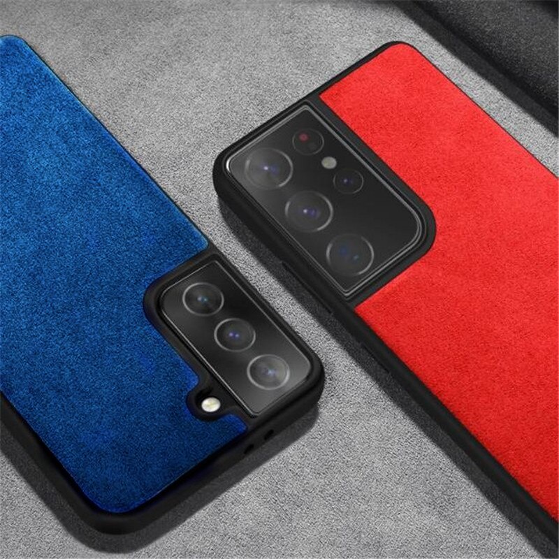 Alcantara Ốp Điện Thoại Da Nhân Tạo Cho samsung galaxy s21 ultra s22 s23 plus s20 fe s10 note 20 note 10 lite