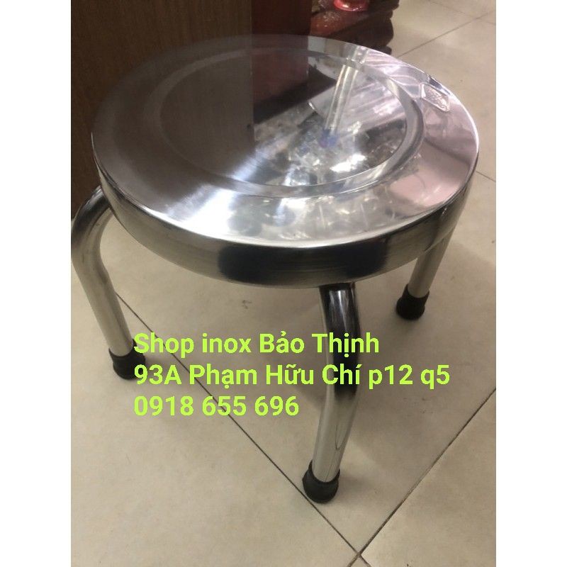 Ghế đẩu inox 30cm