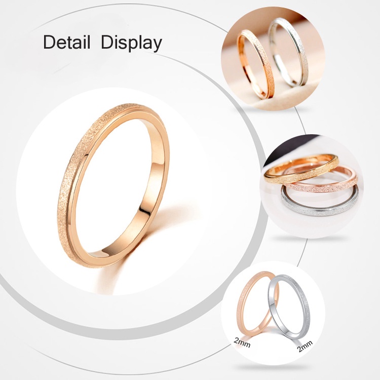 Nhẫn MAYEBE LAVEND bằng thép titan thiết kế đơn giản cá tính cho nam và nữ