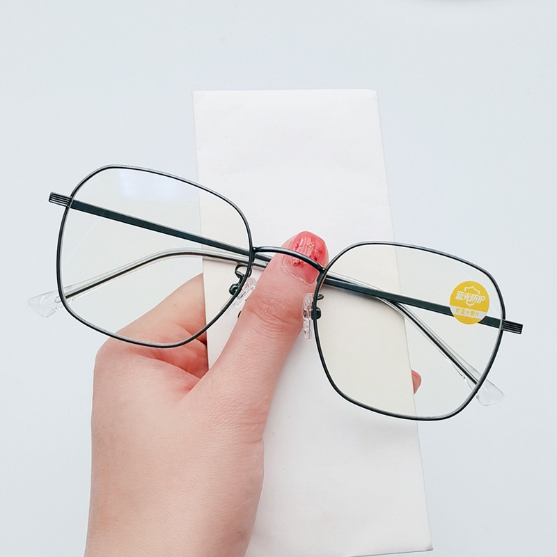 Mắt Kính Gọng Vuông Oversize Phong Cách Hàn Quốc Cho Nam Và Nữ