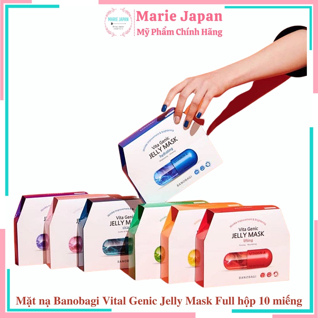 Mặt Nạ Banobagi Dưỡng Da Cao Cấp HỘP 10 MIẾNG Vita Genic Jelly Mask