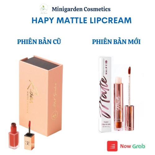 Son Happy kem lì Mini Garden Matte Lipcream bám màu lâu trôi 3.5ml