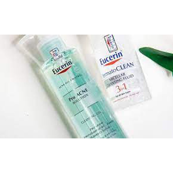 Nước Tẩy Trang Cho Da Dầu Mụn Eucerin Pro Acne Solution Acne & Make Up Cleansing Water Proacne 200ml