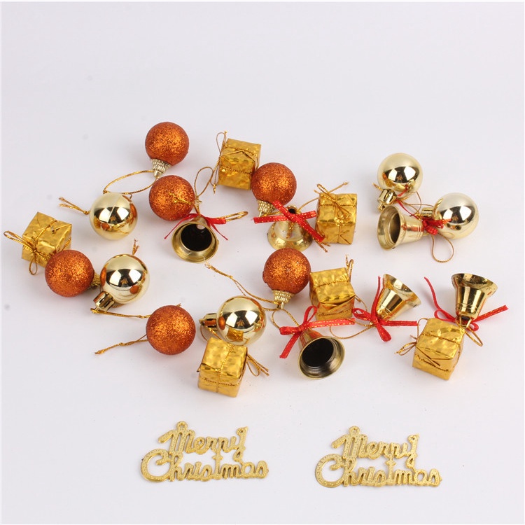 Set 24 phụ kiện treo cây thông noel trang trí nội thất dành cho các buổi tiệc