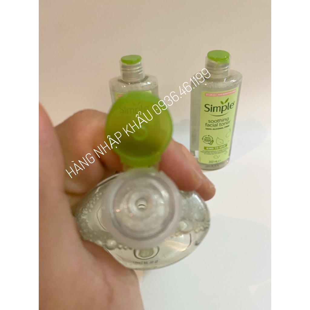 Nước Hoa Hồng Simple Kind To Skin Soothing Facial Toner 200ml-UK
