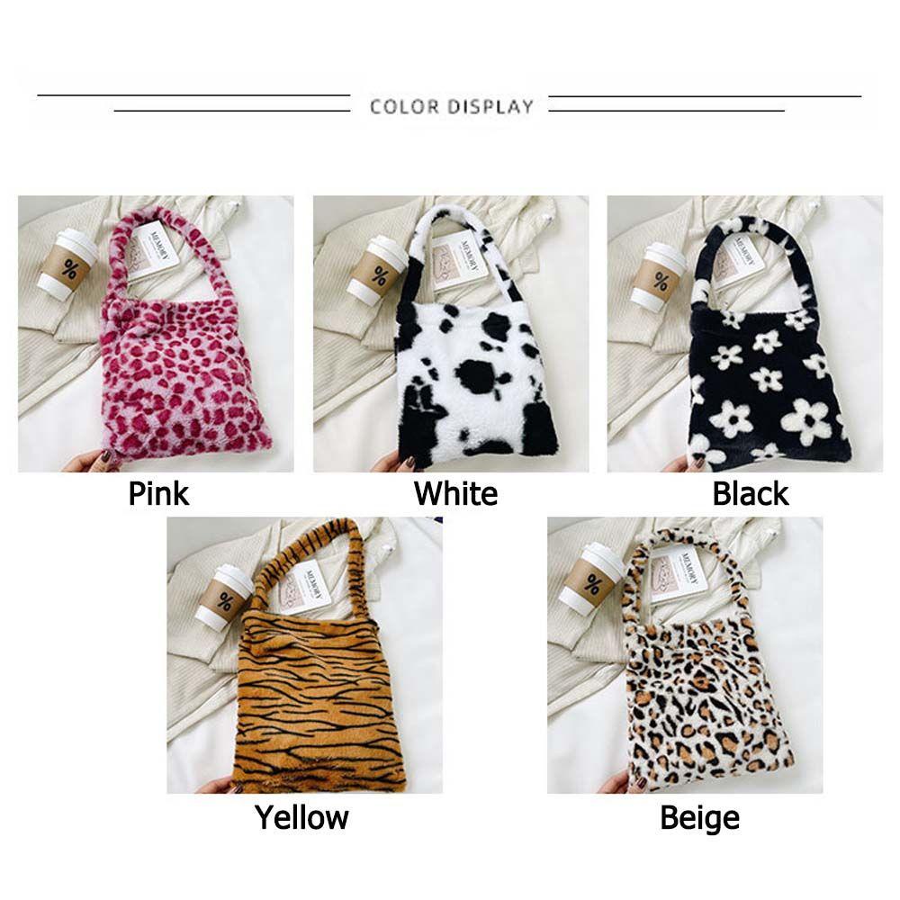 UUMIR Túi Xách Lông Nhung Kiểu Dáng Đơn Giản Xinh Xắn Dành Cho Nữ