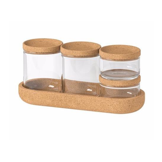 Bộ 4 lọ thuỷ tinh SAXBORGA IKEA chính hãng ( có sẵn)