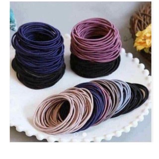 Set 100 dây thun buộc tóc đủ màu