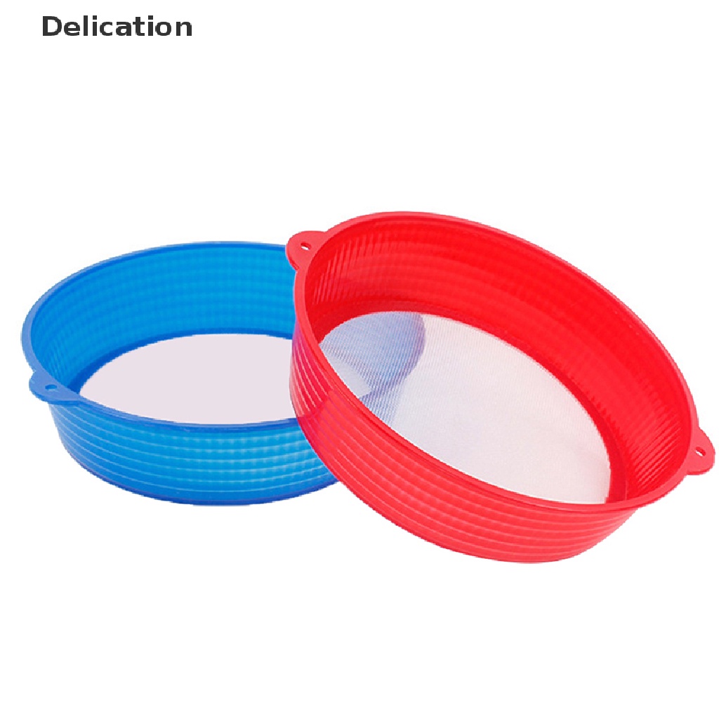 Dụng cụ rây bột bằng nhựa cầm tay hình tròn cỡ 19cm tiện lợi cho nhà bếp