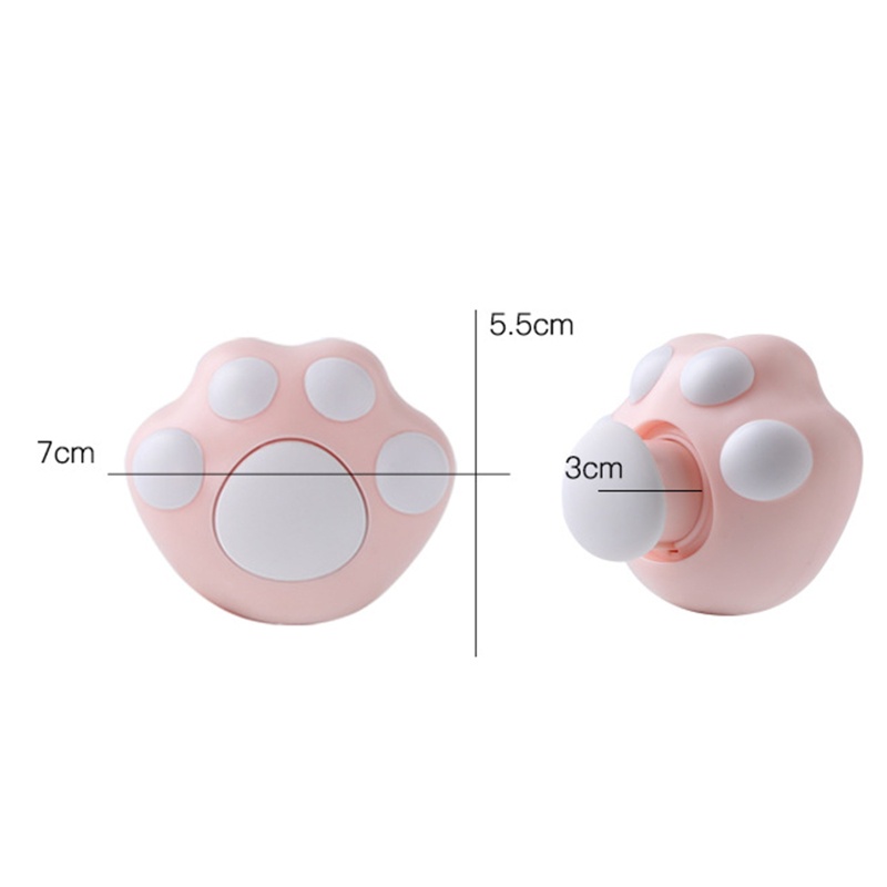 Móc Treo Đồ Dán Tường Tự Dính Họa Tiết Chân Mèo Hoạt Hình Đáng Yêu