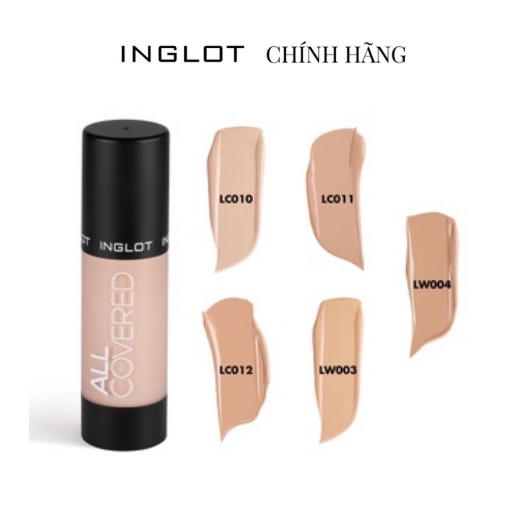 INGLOT - Kem nền All Covered Face Foundation LC 35ml