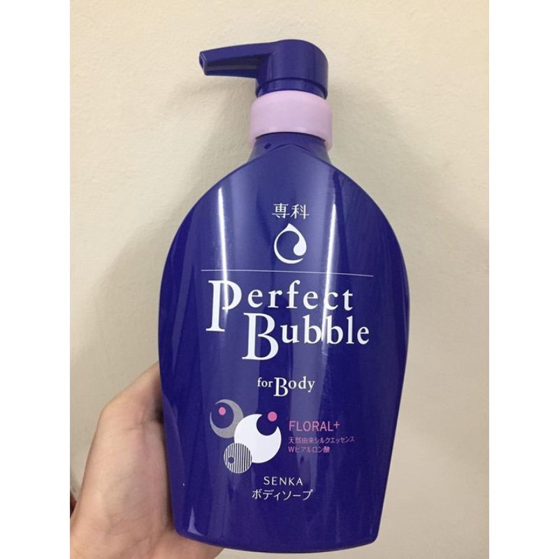 Sữa Tắm Dưỡng Ẩm Hương Hoa SENKA Perfect Bubble For Body Floral 500ml