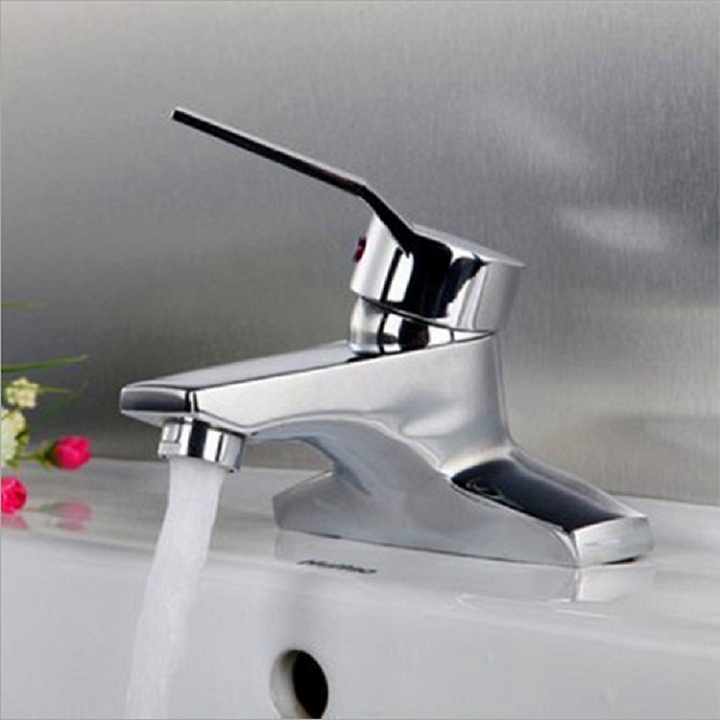 Vòi lavabo, Vòi rửa mặt nóng lạnh cao cấp SNL27 tặng đôi dây cấp