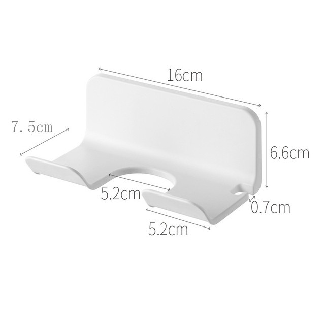 Giá Đỡ Máy Sấy Tóc Gắn Tường Bằng Nhựa Siêu Bền Thiết Kế Đơn Giản Tiện Dụng
