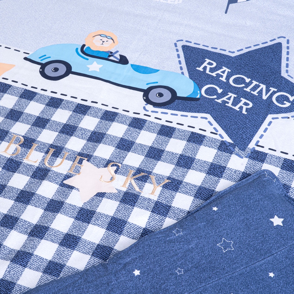 🍁 Mẫu Chăn Ga Gối 🍁 Hanvico Blue Sky DLS197 vải cotton cao cấp