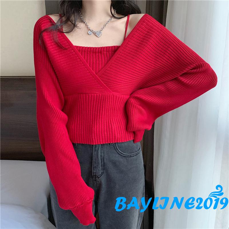 Áo Lửng Tay Dài Màu Sắc Thời Trang Quyến Rũ Cho Nữ