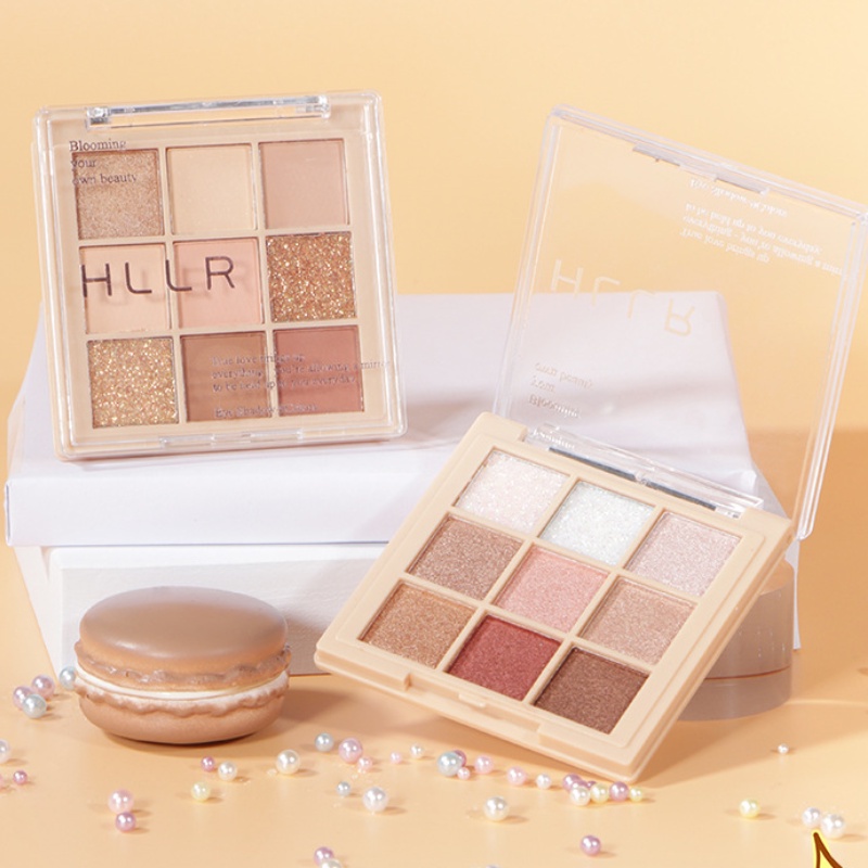 [Hàng mới về] Bảng phấn mắt 9 màu sắc tông lì / bóng bẩy chống thấm nước lâu trôi quyến rũ