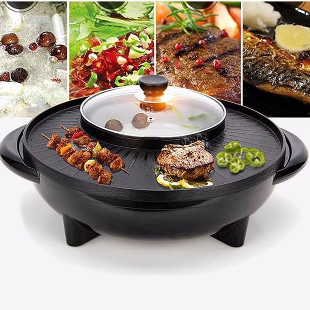 Bếp Lẩu Nướng Điện Đa Năng 2 Trong 1 (Lẩu , Nướng BBQ) - NLVQ-53-BDNHQ