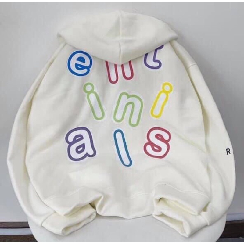 Áo hoodie , áo khoác sweater nỉ nam nữ unisex form thụng rộng phong cách hàn quốc in chữ cái sẵn 2 màu đen trắng | BigBuy360 - bigbuy360.vn