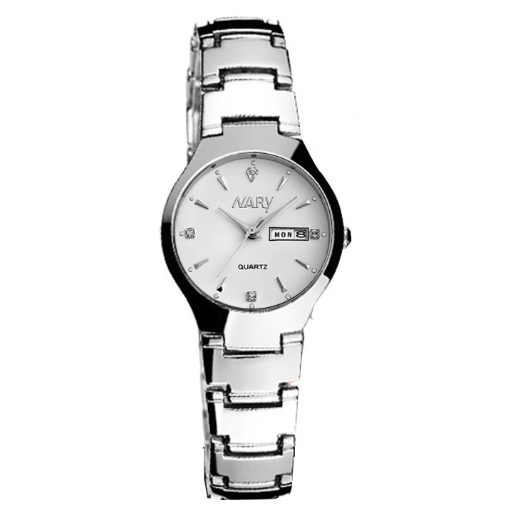 Đồng hồ nữ/nam Nary 2 lịch chống nước dây thép không rỉ SP751 (Nhiều màu) | BigBuy360 - bigbuy360.vn