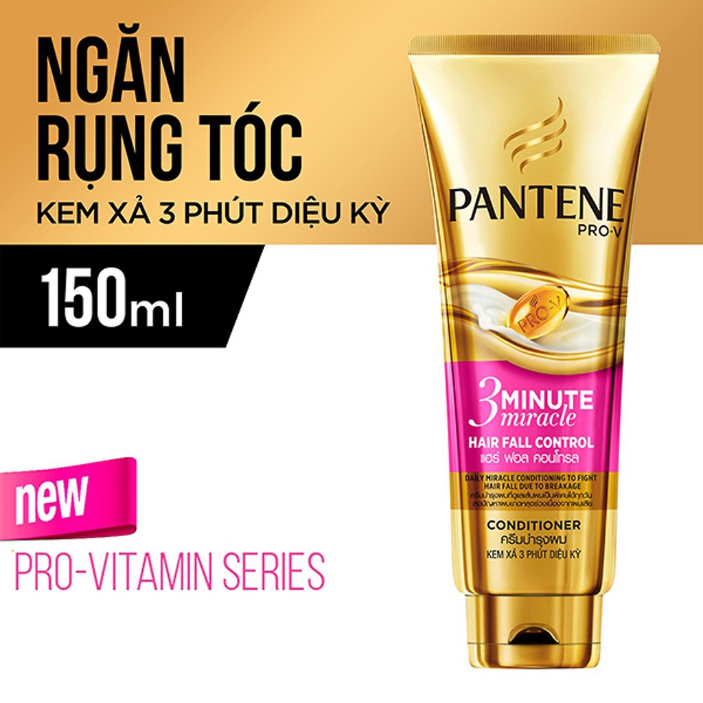 Kem Xả PANTENE Ngăn Rụng Tóc 3 Minute Miracle Hair Fall Control Conditioner 150ml